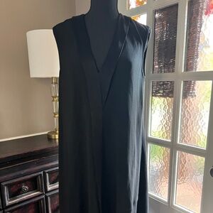 BCBGMAXAZRIA | Solid Black Tux Knee Length Sleeveless Dress Size S - 0101